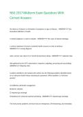 NSG 2317 Midterm Exam Questions With Correct Answers
