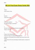 NR 414 Final Exam Study Guide 2026