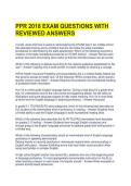 PPR 2018 EXAM QUESTIONS WITH REVIEWED ANSWERS 