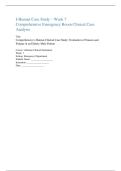 I-Human Case Study &ndash; Week 7 Comprehensive Emergency Room Clinical Case Analysis