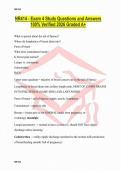 NR414 - Exam 4 Study Questions and Answers 100&percnt; Verified 2026 Graded A&plus;