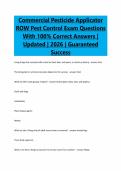 QAC Right-of-way &sol;Right of Way pesticide Exam Bundle &vert;Updated 2026 &vert; Verified &vert; Guaranteed Pass