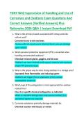 FDNY W42 Supervision of Handling and Use of  Corrosives and Oxidizers Exam Questions And  Correct Answers &lpar;Verified Answers&rpar; Plus  Rationales 2026 Q&A &vert; Instant Download Pdf 