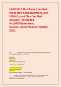 LGAV 3110 Final Exam&vert; Verified Brand New Exam Questions with 100&percnt; Correct Clear Verified Answers&vert; All Graded A&plus;&vert;100&percnt;Guaranteed Success&vert;Latest Premium Update 2026&period;