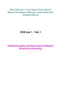 Package deal for WGU D546 Healthcare Policy and Governance &ndash; Task 1 and 2 Western Governors University&comma; 2026&sol;2027 &ndash; complete task guide 