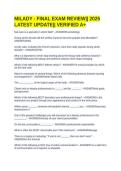 MILADY - FINAL EXAM REVIEW&vert;&vert; 2025 LATEST UPDATE&vert;&vert; VERIFIED A&plus;