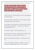 ATI RN CAPSTONE PROCTORED COMPREHENSIVE ASSESSMENT 2026-2027 COMPLETE QUESTIONS AND ANSWERS&period; GRADED A