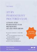 Test Bank for ATI RN Pharmacology Proctored Exam 2026