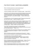 FSU POS 3713 EXAM 1 QUESTIONS & ANSWERS