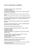 POS 3713 QUESTIONS & ANSWERS