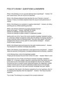 POS 3713 EXAM 1 QUESTIONS & ANSWERS