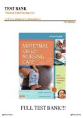 Test Bank - Maternal Child Nursing Care &ndash; 5th Edition &lpar;Shannon E&period;&comma; Hockenberry&rpar; &vert; All Chapters&period;