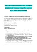 Relias Advanced Dysrhythmia Exam B Actual Exam 2026&sol;2027 &vert; 52 Questions with Verified Answers &vert; 100&percnt; Correct &vert; Pass Guaranteed