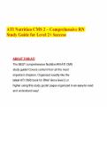 ATI Nutrition CMS 2 &ndash; Comprehensive RN Study Guide for Level 2&plus; Success