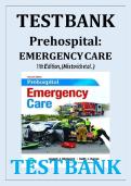 TEST BANK FOR Prehospital Emergency Care 11th Edition  by Joseph Mistovich &comma; Keith Karren ISBN&colon;978-0134704456 ALL CHAPTERS COVERED 100&percnt; VERIFIED A&plus; GRADE ASSURED&excl;&excl;&excl;&excl;&excl;NEW LATEST UPDATE&excl;&excl;&excl;&excl;&excl;
