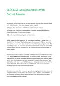 CEBS GBA Exam 3 Questions With Correct Answers