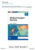 Test Bank -  Medical-Surgical Nursing 8th Edition by Mary Ann Linton&comma; Adrianne Dill&semi; Matteson &vert; All Chapters 1-63 &period;