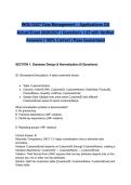 WGU D427 Data Management &ndash; Applications OA Actual Exam 2026&sol;2027 &vert; Questions 1-25 with Verified Answers &vert; 100&percnt; Correct &vert; Pass Guaranteed