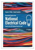 TEST BANK FOR Illustrated Guide to the National Electrical Code 9th Edition by Charles Miller ISBN&colon;978-0357766712 COMPLETE GUIDE ALL CHAPTERS COVERED 100&percnt; VERIFID A&plus; GRADE ASSURED&excl;&excl;&excl;&excl;&excl; NEW LATEST UPDATE&excl;&excl;&excl;&excl;&excl;