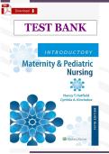 Introductory Maternity and Pediatric Nursing &lpar;5th Edition&rpar; &ndash; Verified Test Bank by Hatfield &lpar;Chapters 1&ndash;42&comma; Complete Collection&rpar;