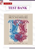 Principles of Biochemistry &lpar;4th Edition&rpar; &ndash; Verified Test Bank by Robert A&period; Horton &lpar;All Chapters Included&rpar;