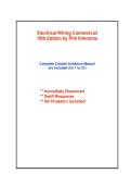 Electrical Wiring Commercial 18th Edition Solutions Manual &ndash; Complete Chapter Answers &lpar;Ch 1&ndash;21&rpar; &ndash; Phil Simmons