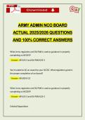 BUNDLED EXAMS&colon;&colon;&colon; ARMY ADMIN NCO BOARD EXAMS ACTUAL 2026 UPDATE