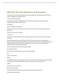 430 final W note Questions and answers 