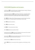 1510 EXAM Question and answers 