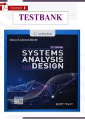 Systems Analysis and Design &lpar;12th Edition&rpar; &ndash; Verified Test Bank by Shelly&comma; Cashman & Gary B&period; Shelly &lpar;All Chapters Included&rpar;