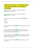 CDIP EXAM Domain 2 UPDATED Study  Guide QUESTIONS AND CORRECT  ANSWERS 
