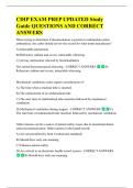 CDIP EXAM PREP UPDATED Study  Guide QUESTIONS AND CORRECT  ANSWERS 