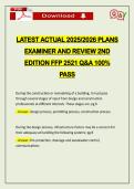 LATEST ACTUAL 2026 PLANS EXAMINER AND REVIEW  Q&A 100&percnt; PASS