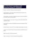  Bio 1113 Exam 3 questions well answered graded A&plus; 2025&sol;2026