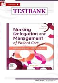Nursing Delegation and Management of Patient Care &lpar;3rd Edition&rpar; &ndash; Verified Test Bank by Kathleen Motacki &lpar;All Chapters Included&rpar;