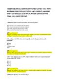 NCCER ELECTRICAL CERTIFICATION TEST LATEST 2026 WITH  400 EXAM PRACTICE QUESTIONS AND CORRECT ANSWERS  WITH RATIONALES&sol; ELECTRICAL NCCER CERTIFICATION  EXAM 2026 &lpar;MOST RECENT&rpar;