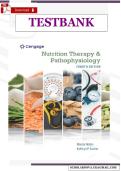 Nutrition Therapy and Pathophysiology &lpar;3rd Edition&rpar; &ndash; Verified Test Bank by Nelms &lpar;All Chapters Included&rpar;