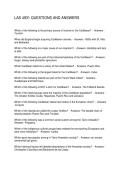 LAS 4931 QUESTIONS AND ANSWERS