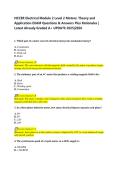 NCCER Electrical Module 2 Level 2 Motors&colon; Theory and  Application EXAM Questions & Answers Plus Rationales &vert;  Latest Already Graded A&plus; UPDATE 2025&vert;2026 