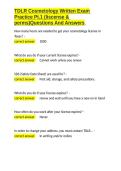 TDLR Cosmetology Written Exam Practice Pt&period;1 &lpar;liscense & perms&rpar;Questions And Answers&period;docx