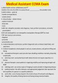Medical Assistant CCMA Exam- 2026 exam test