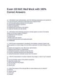Exam 1 8 NUC Med Mock with 100&percnt; Correct Answers