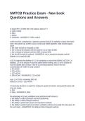 NMTCB Practice Exam - New book Questions and Answers
