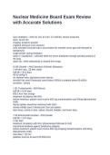 Nuclear Medicine Board Exam Review with Accurate Solutions