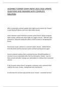 UCONNECT EXPERT EXAM &lpar;NEW&rpar; 2025&sol;2026 UPDATE QUESTIONS AND ANSWERS WITH COMPLETE SOLUTION