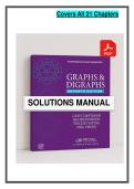 Solution Manual for Graphs & Digraphs &lpar;7th Edition&rpar; by Chartrand&comma; 2024 &vert; All 21 Chapters Covered