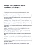 Nuclear Medicine Exam Review Questions and Answers