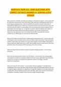MARYVILLE NURS 615- EXAM QUESTIONS WITH CORRECT DETAILED ANSWERS A&plus; VERIFIED LATEST VERSION