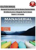 SOLUTION MANUAL Managerial Accounting Tools for Business Decision Making 9th Edition by Jerry J&period; Weygandt&comma; Paul D&period; Kimmel All Chapters 1-14&comma; Complete