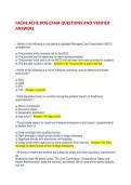 FACHE ACHE BOG EXAM QUESTIONS AND VERIFIED ANSWERS